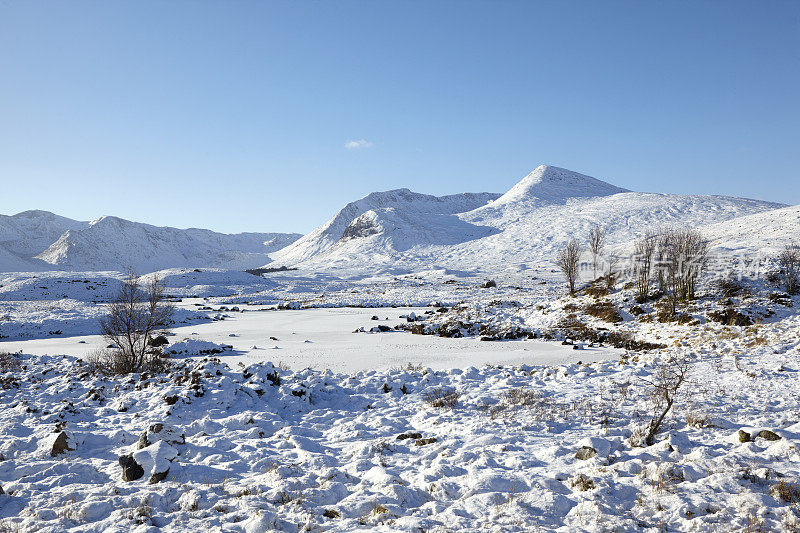 Rannoch Moor，苏格兰高地，苏格兰，英国